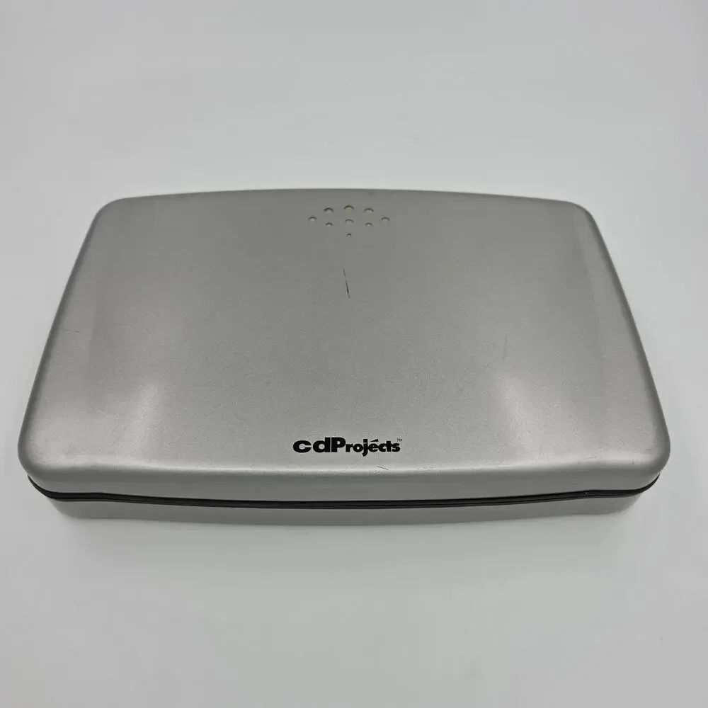 CDProjects Silver Hard Shell CD DVD Holder - 58 Sleeves Included - Holds 60 +